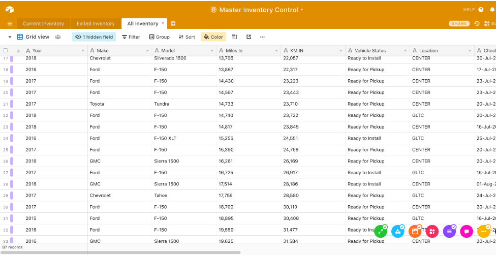 Airtable Inventory project